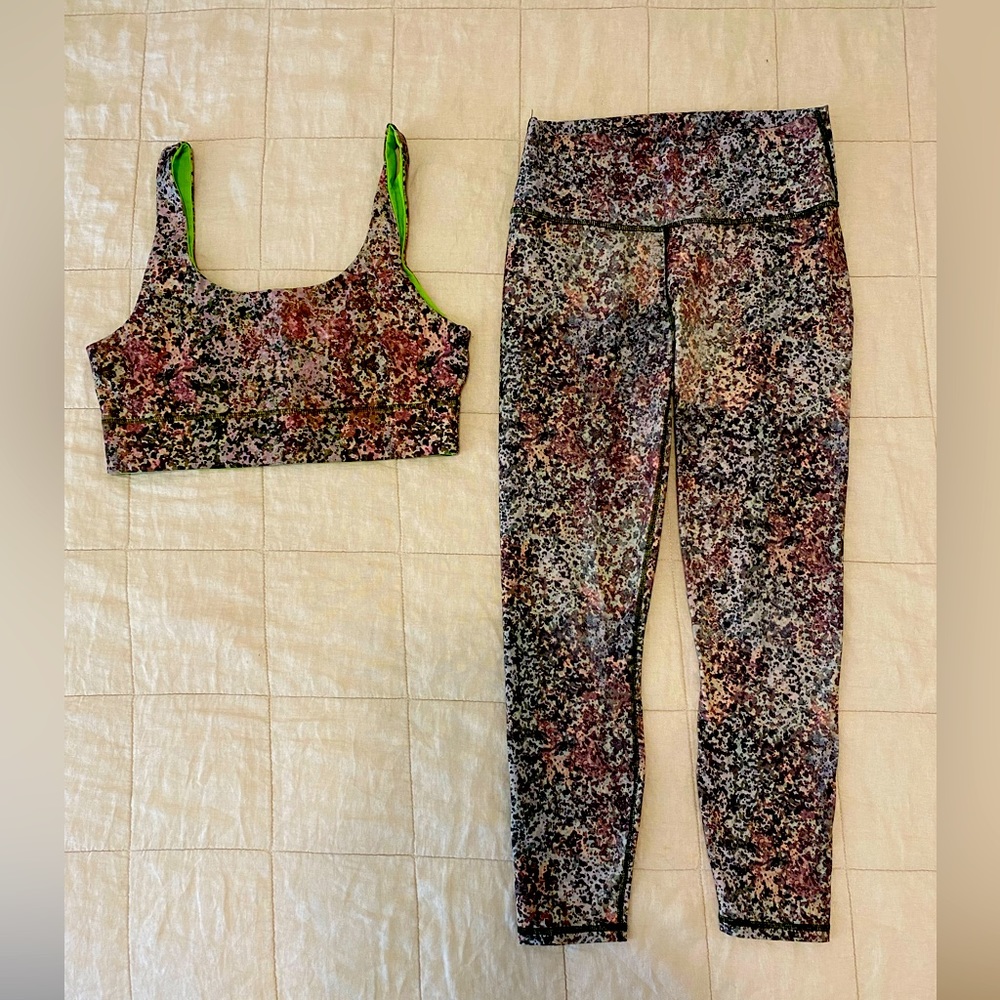 Fabletics leggings and reversible sports bra set!